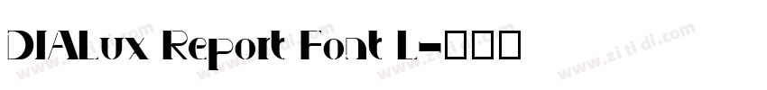 DIALux Report Font L字体转换
